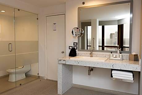 One-Bedroom King Suite with Balcony and City View