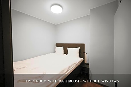 Twin Room with Private Bathroom without Window