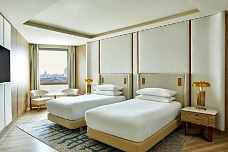 Panoramic Superior Twin Room with Two Twin Beds and City View