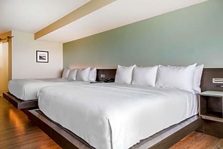 King Room with Two King Beds and Partial Water View - Mobility Access/Non-Smoking
