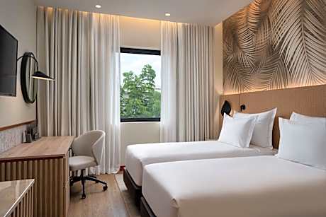 Twin Room with Partial City View