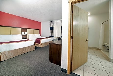 Queen Room with Two Queen Beds and Pool View - Disability Access/Non-Smoking