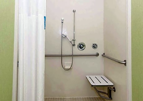 2 Queen Mobility Hearing Accessible Roll In Shower Studio Non-Smoking