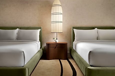 Classic Double Room with Two Double Beds and City View