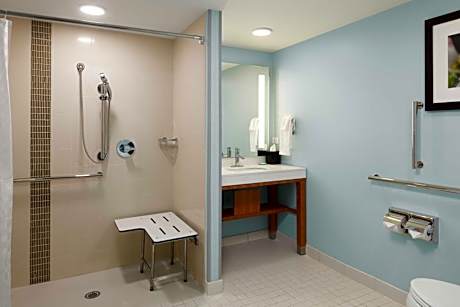 Queen Room with Two Queen Beds, Sofa Bed and Roll-in Shower - Disability Access