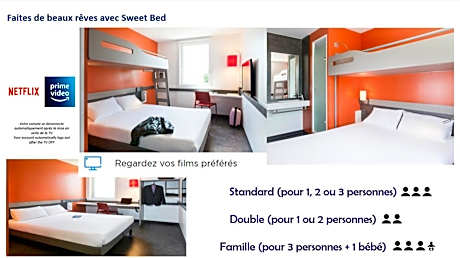Triple Room with One Double Bed and One Bunk Bed
