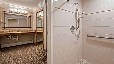 Accessible - 1 King Mobility Accessible Communication Assistance Roll In Shower Non-Smoking Full Br