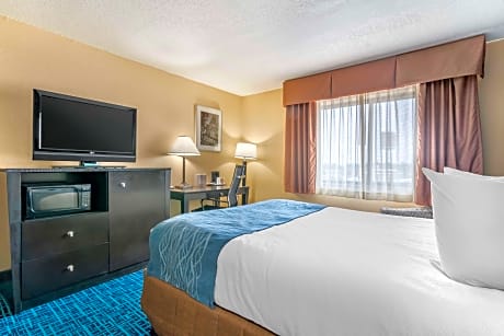 1 Queen Bed Non-Smoking Microwave Fridge Work Desk Wi-Fi Full Breakfast