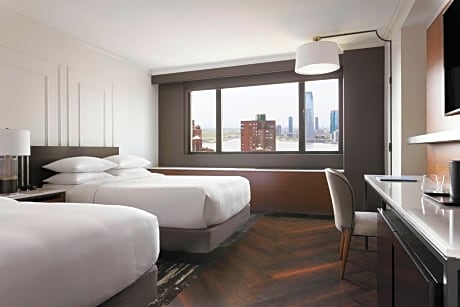 Deluxe Double Room with Two Double Beds - Hudson River View