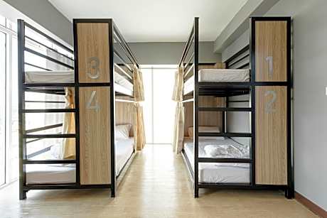 Bed in 4-Bed Male Dormitory Room