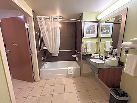 1 King Mobility Accessible Bathtub Desk Dining Table Microwave Fridge Non-Smoking Full Breakfast