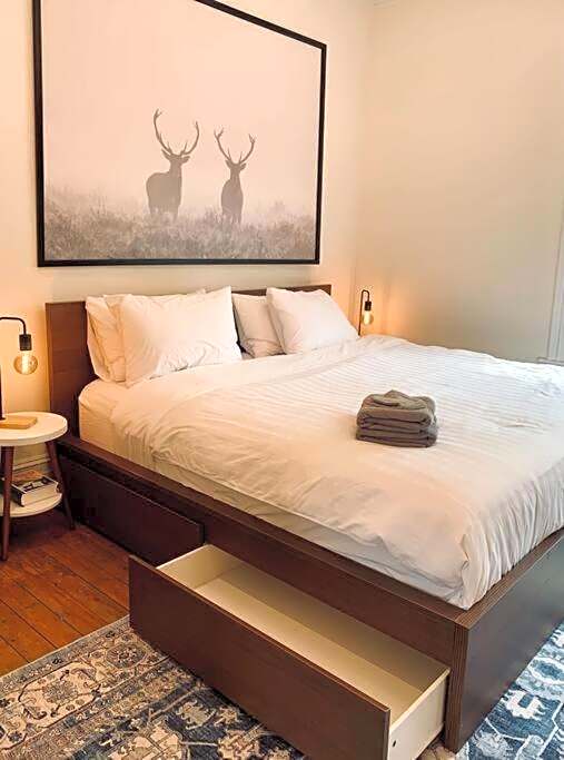 Pet-Friendly Space #3 at Doggy Digs, King Bed and Office