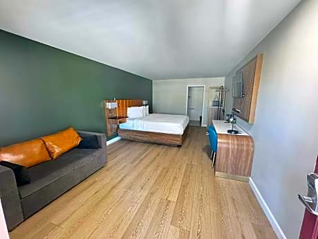 1 King Bed Non-Smoking Lounge Chair Microwave And Refrigerator Wi-Fi Continental Breakfast