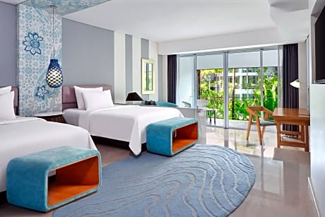 Deluxe Room, 2 Double Beds, Lagoon View