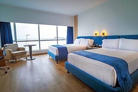Room with Two Double Beds and River View