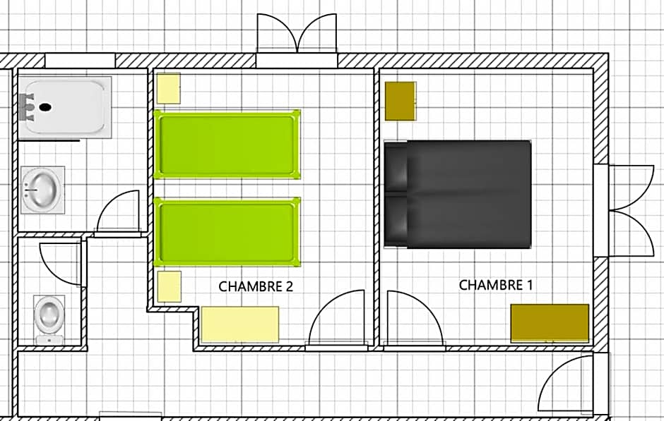 Chambres d'hôte A Caserella, Maison de village rénovée avec vue sur mer