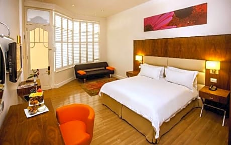 Deluxe Room 1 King Bed Lounge And Sleeper Couch N