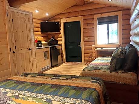 Cabin interior Port Hardy RV Resort diver friendly accommodation