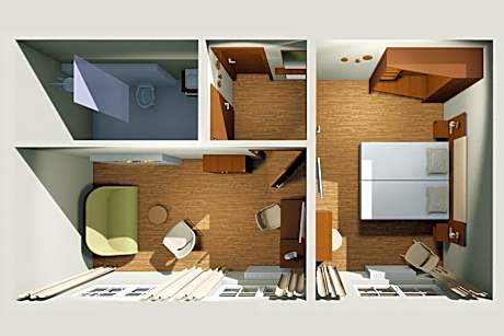 Suite with Electric Fireplace