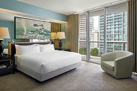 Deluxe King Room with City View and Roll-In Shower - Mobility Access