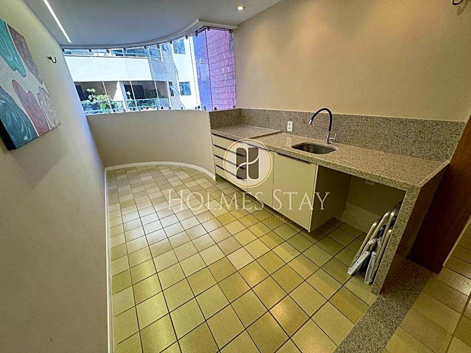 Apto 3 quartos grande a 50m do Mar AH113