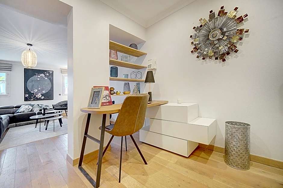 Cannes banane 50m croisette, luxueux 4 pièces dans résidence de standing