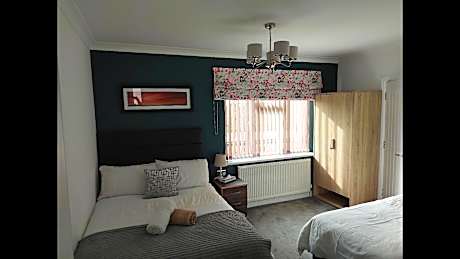 Family room with private bathroom