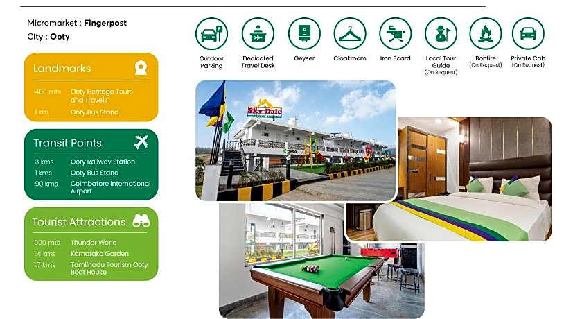 Treebo Skydale Premium Suites, 1500 Mtrs From Ooty Lake