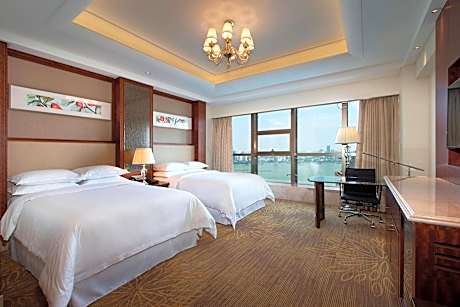 Room, 2 Double Beds, Smoking, River View