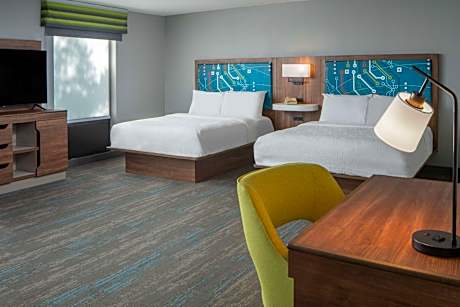 Queen Studio Suite with Two Queen Beds - Non-Smoking