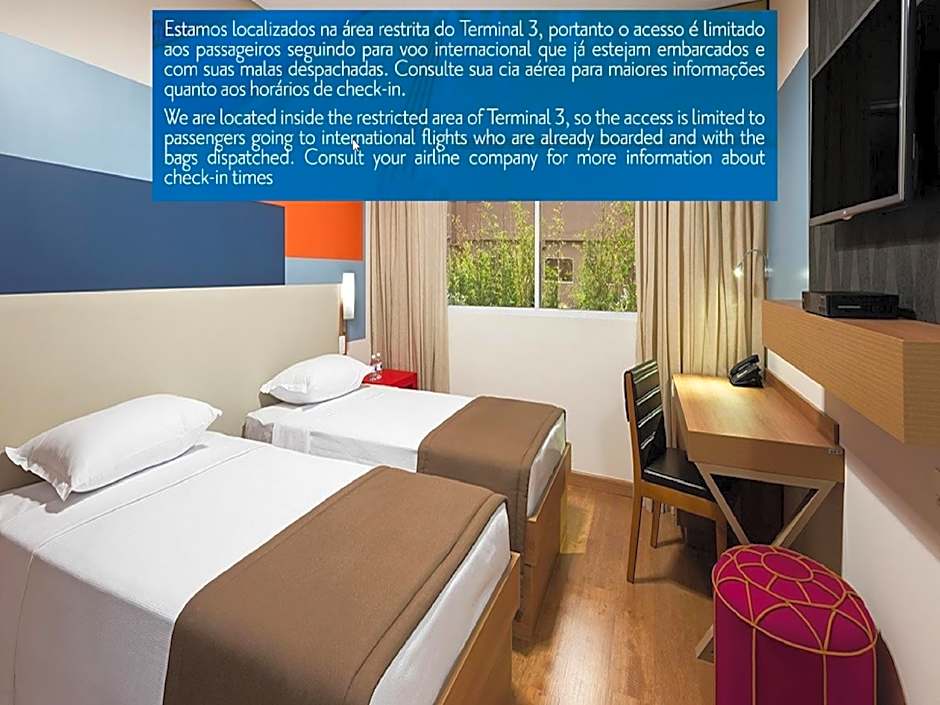 TRYP BY WYNDHAM São Paulo Airport - Hotel de Transito Terminal 3 -Lado Ar - Área restrita á passageiros já embarcados - Piso 1