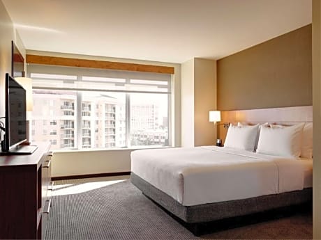 Accessible One Bedroom King Suite/Roll-in Shower (with sofa bed)