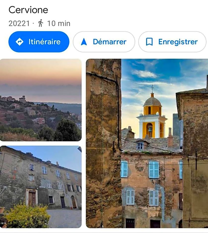 Chambres d'hôte A Caserella, Maison de village rénovée avec vue sur mer
