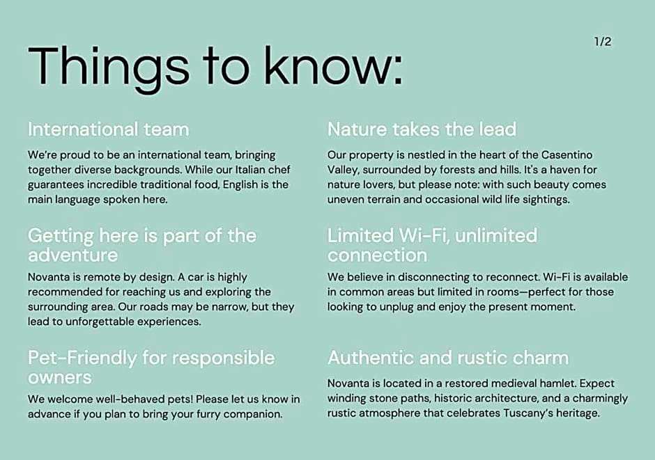 novanta nature retreat