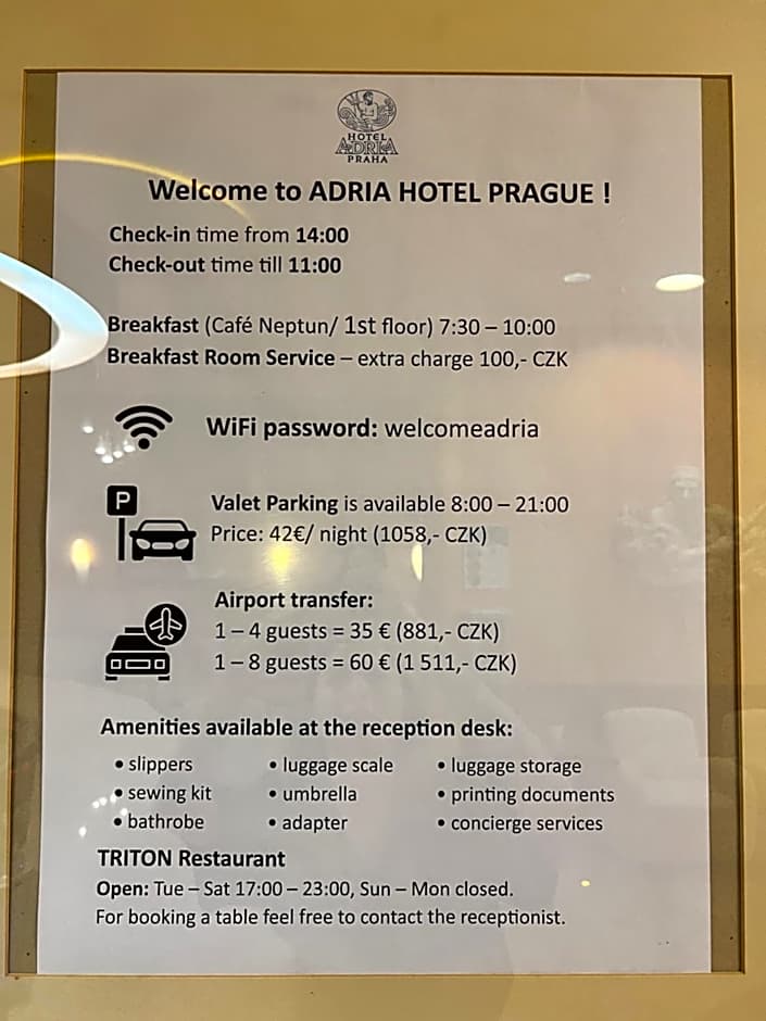 Adria Hotel Prague