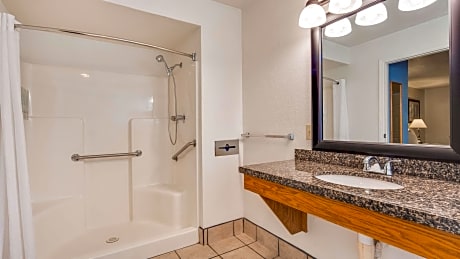 Accessible - 1 Queen - Mobility Accessible, Walk In Shower, Non-Smoking, Continental Breakfast