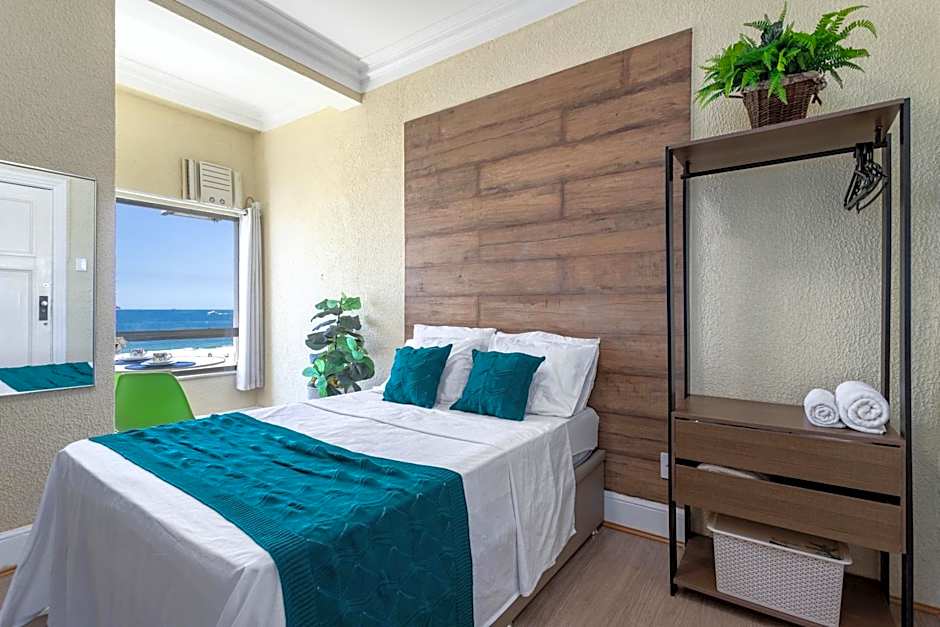 Deslumbrante vista para a Praia de Copacabana.