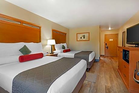 2 QUEEN BEDS,NSMK,HI SPEED,MICFRG,COFMKR,HAIR,IRN/BRD,FULL BREAKFAST