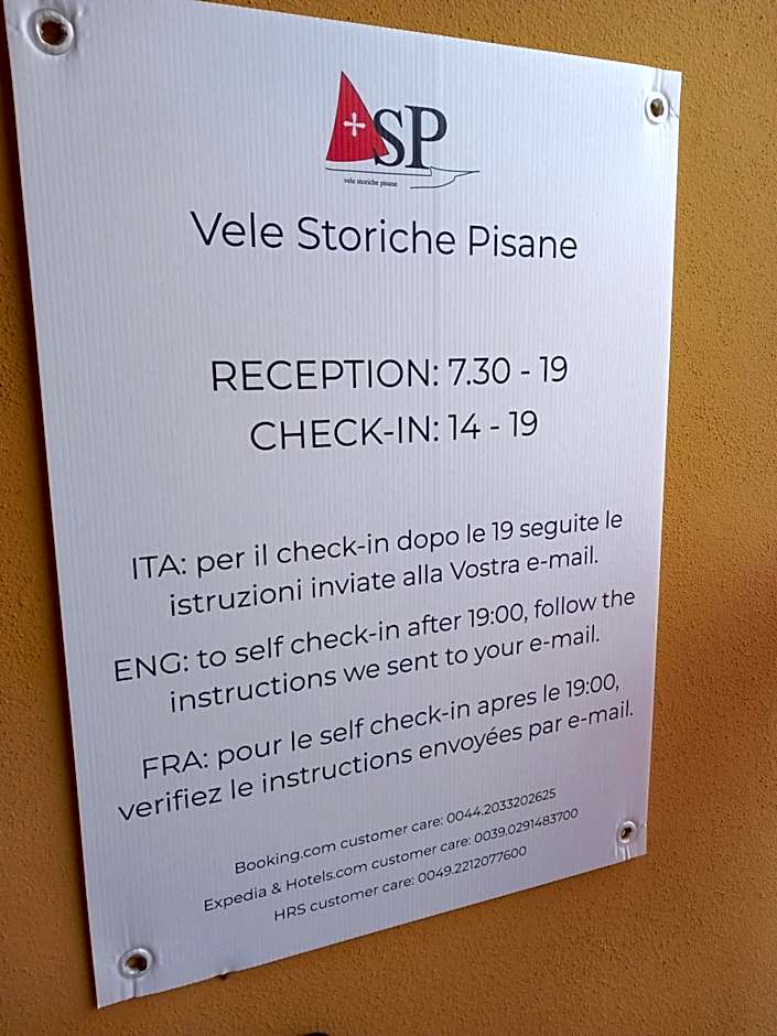 Vele Storiche Pisane - free private parking