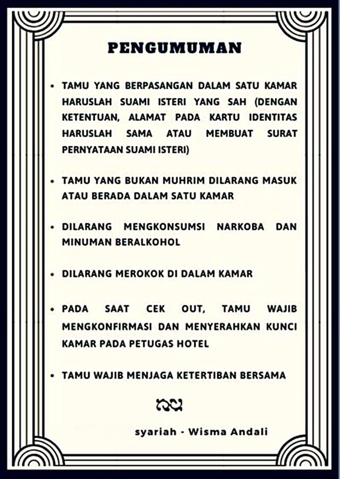 WISMA ANDALI Syariah near RSUD Cideres