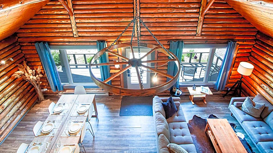 Les Chalets Tourisma - Chalet en bois rond avec spa - Chalet du 4e