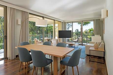 Three-Bedroom Suite with Balcony and Pool View