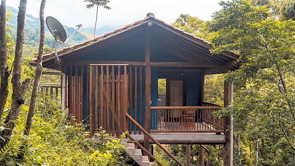 Ecocasa azul - Chalé na mata