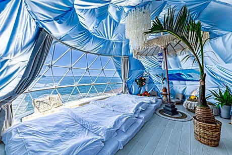 ITOSHIMA SDGs Village Chikyu MIRAI -海の大パノラマ-全室オーシャンビューのドームテント