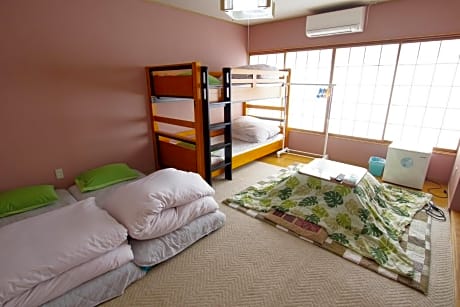 Japanese-Style Family Room with Shared Bathroom