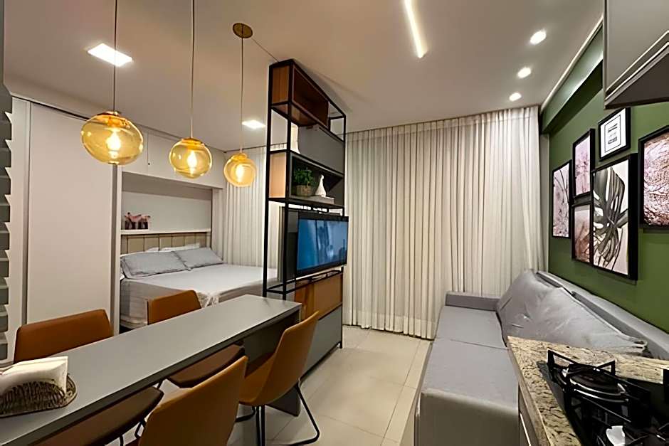 Moderno Flat com Jacuzzi no Pq. Vaca Brava