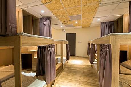 Double Bed in Mixed Dormitory with Shared Bathroom