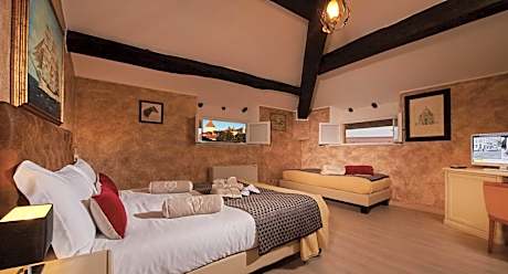 Attic Triple Room with Tower View