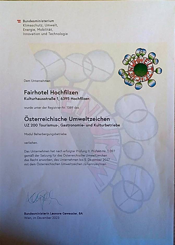 Fairhotel Hochfilzen B&B