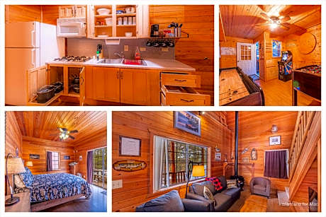 Cabin #4 The Wolves Den - Pet Friendly- Sleeps 6 - Playground & Game Room